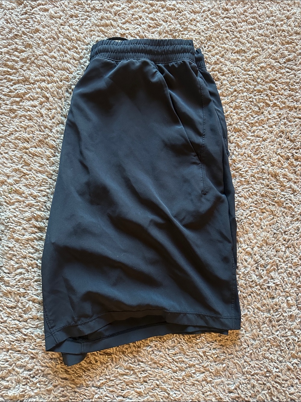 Mens LuluLemon Black Athletic Shorts 8” inseam
